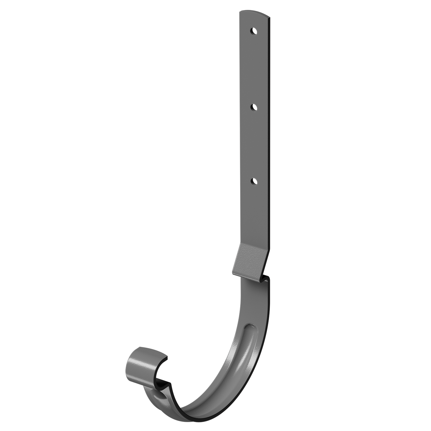 Карнизный крюк для желоба длинный Stal Premium, графит