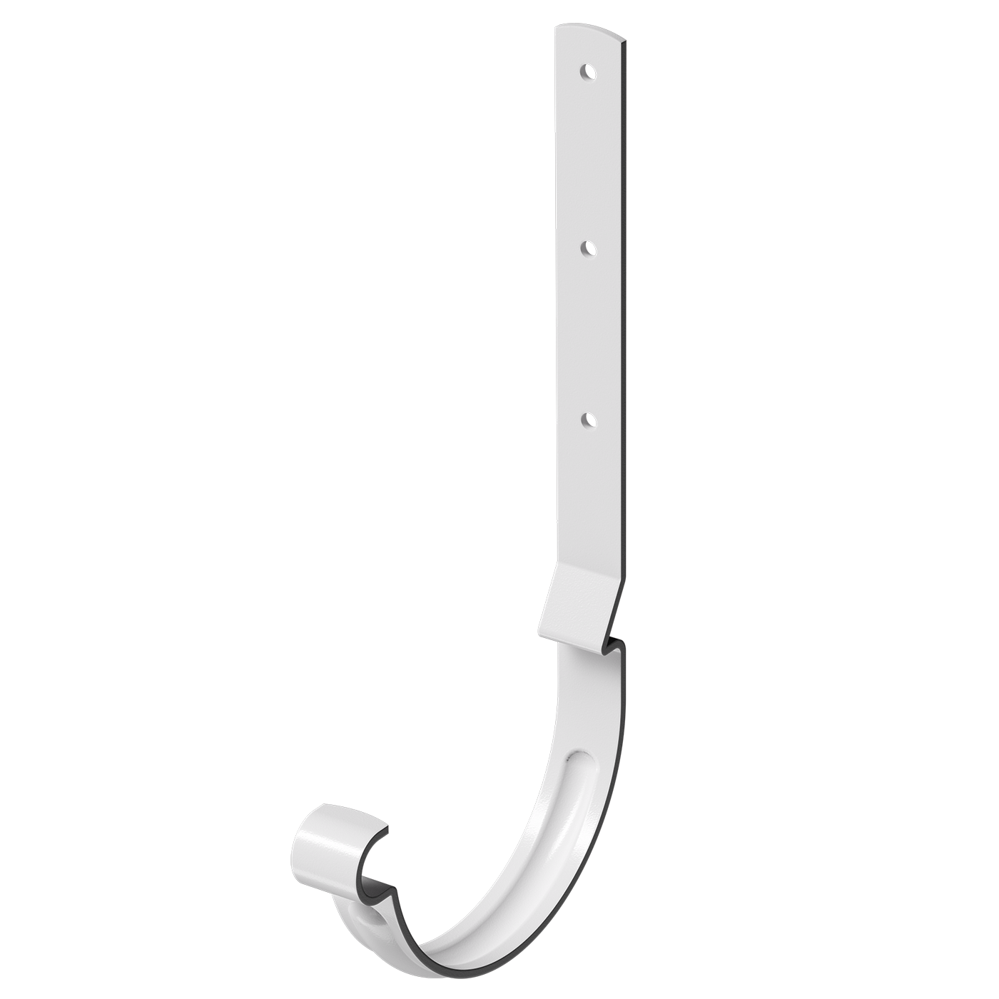 Карнизный крюк для желоба длинный Stal Premium, пломбир